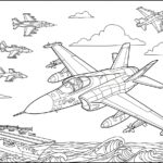 Printable Military Plane Coloring Page For Kids