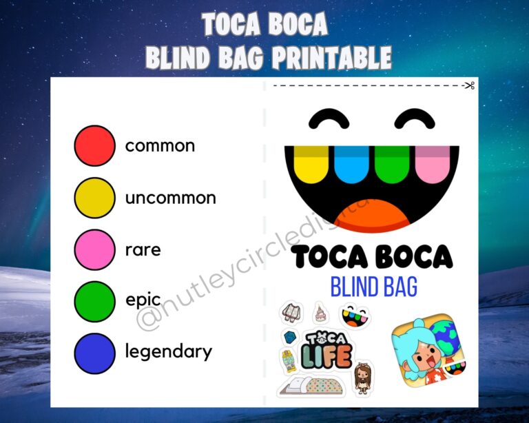 Printable Toca Boca Inspired Printable Blind Bags Fun And Creativity For Toca Life World Fans BONUS Paper Doll Printable Etsy