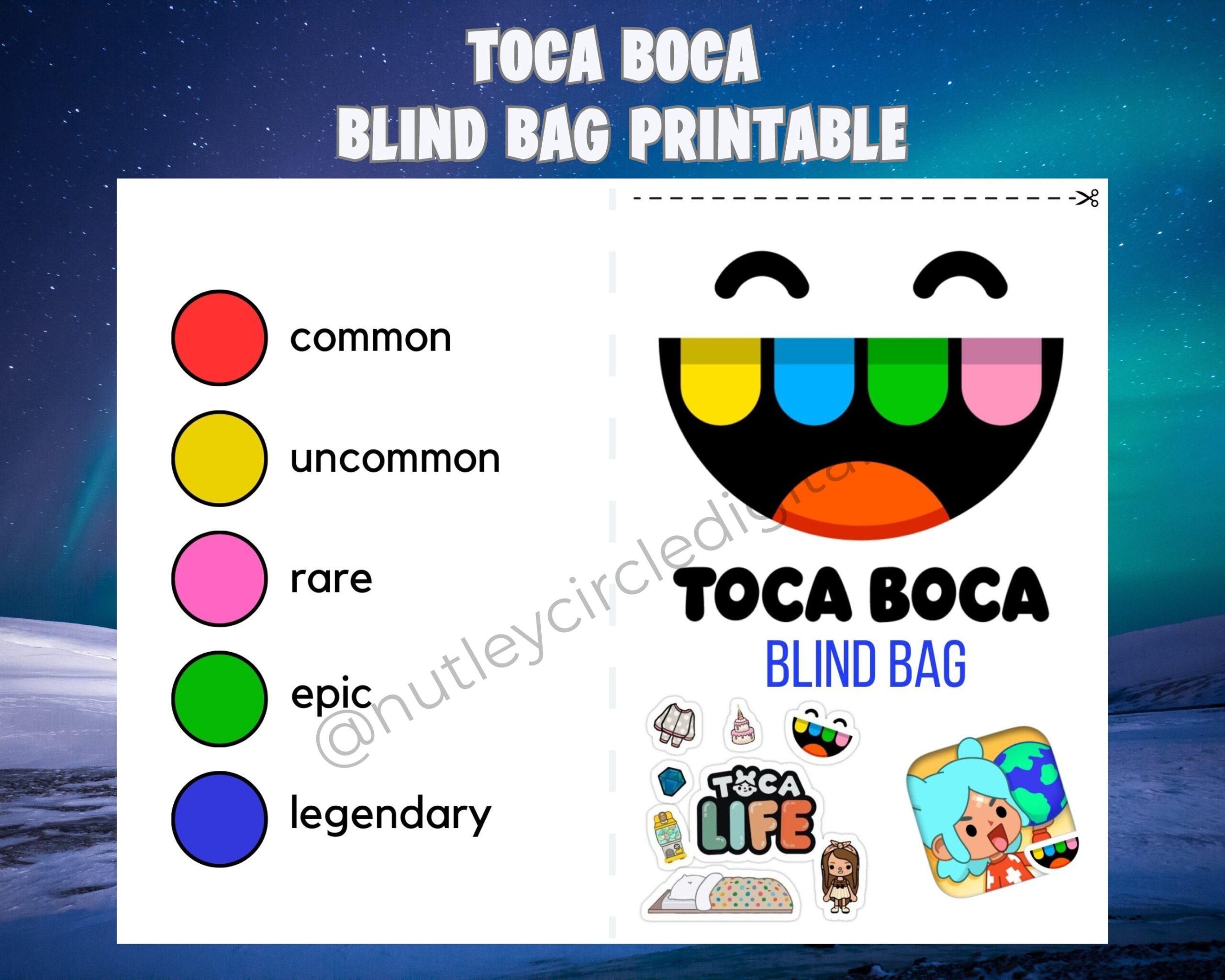 Printable Toca Boca Inspired Printable Blind Bags Fun And Creativity For Toca Life World Fans BONUS Paper Doll Printable Etsy