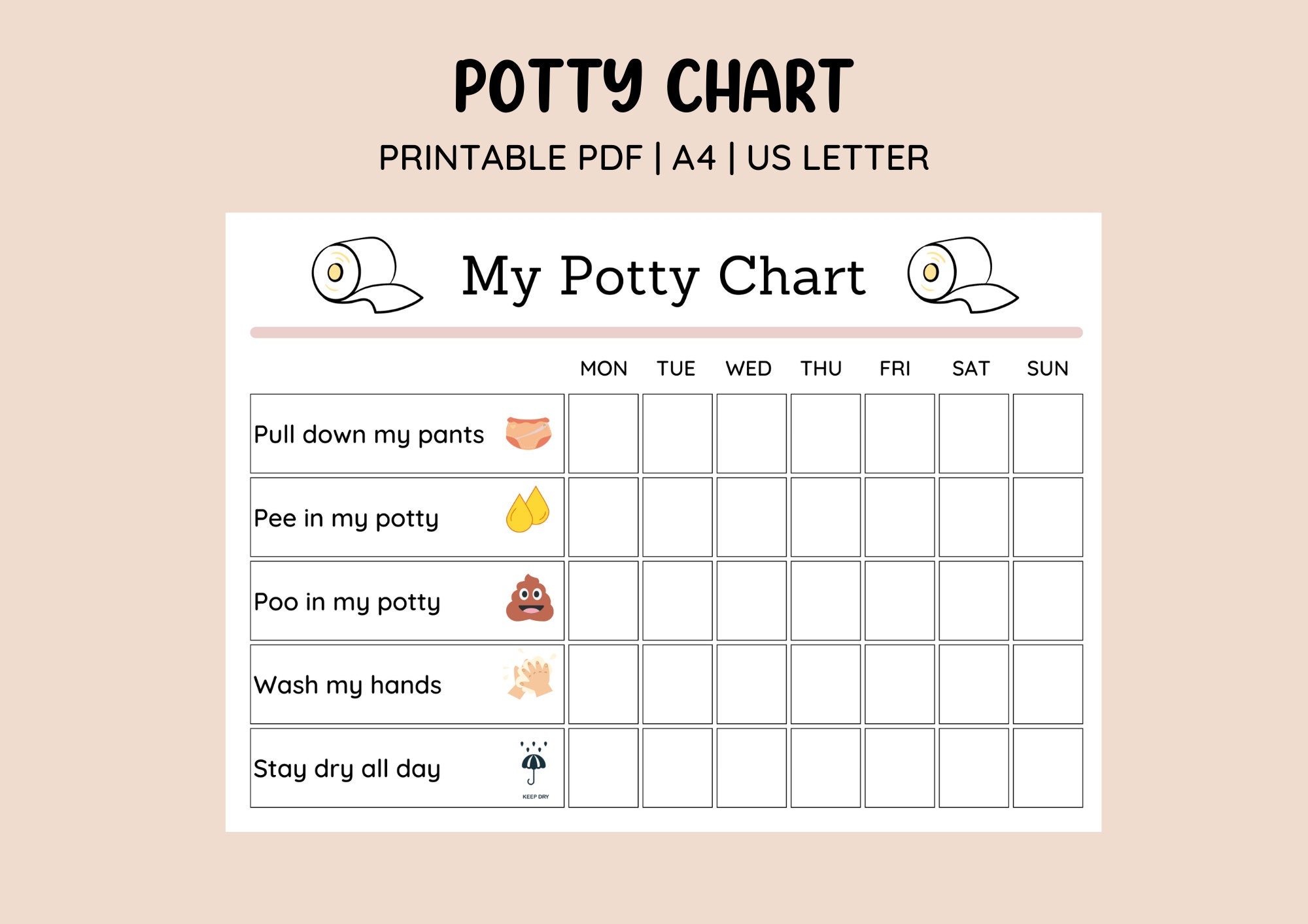 Printable Weekly Potty Training Chart Potty Sticker Chart Toddler Toilet Training Potty Chart Reward Chart Printable Sticker Chart Etsy Printable Weekly Potty Training Chart Potty Sticker Chart Toddler Toilet Training Potty Chart Reward Chart Printable Sticker Chart Etsy