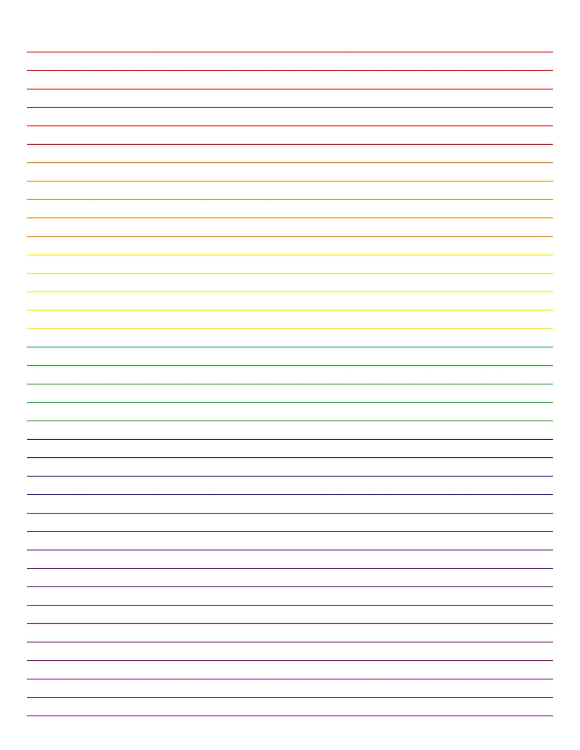 Rainbow Lined Writing Paper Printable PDF Etsy Rainbow Lined Writing Paper Printable PDF Etsy