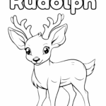 Reindeer Coloring Pages Crafty Morning