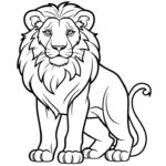 Roar Into Summer Fun With A Majestic Lion Coloring Page 