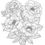 Rose Flower Coloring Page Coloring Pages Mimi Panda
