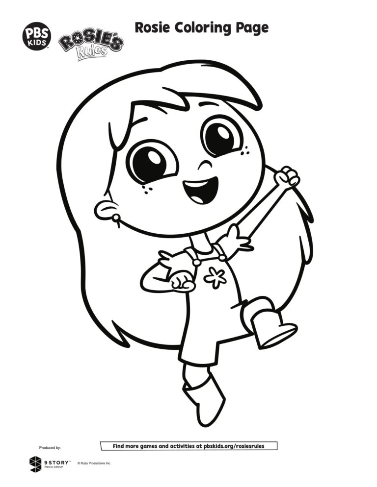Rosie Coloring Page Kids Coloring Pages PBS KIDS For Parents