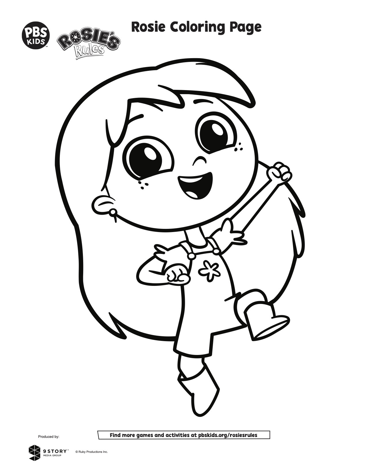 Rosie Coloring Page Kids Coloring Pages PBS KIDS For Parents Rosie Coloring Page Kids Coloring Pages PBS KIDS For Parents