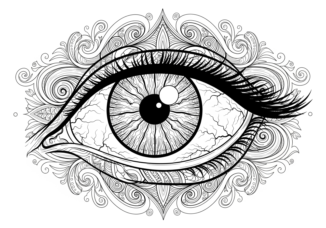 Scary Eyes Coloring Pages Printable Fun For All Ages