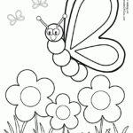 Silly Butterfly Coloring Page