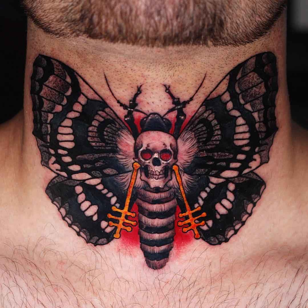 Skull Butterfly Tattoo On Nech Best Tattoo Ideas Gallery Skull Butterfly Tattoo On Nech Best Tattoo Ideas Gallery