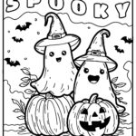 Spooky Halloween Coloring Pages Free Coloring Pages
