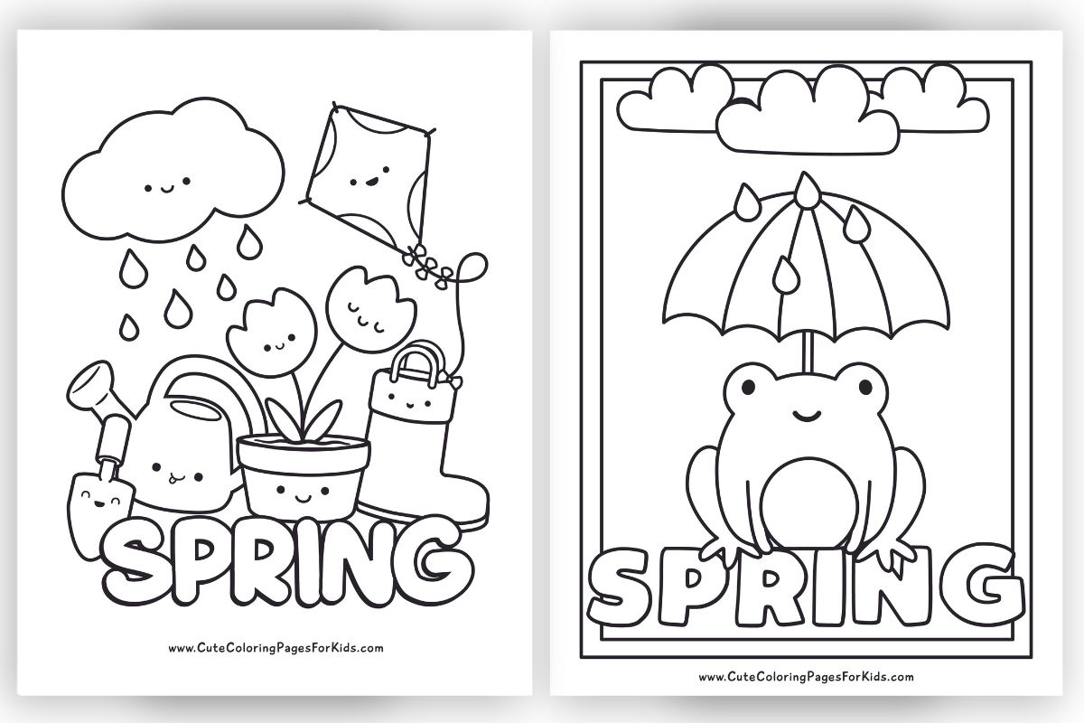 coloring pages for spring