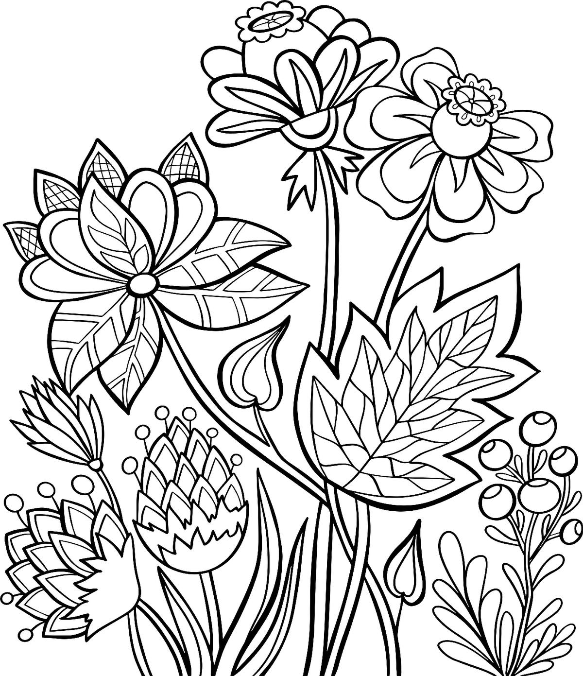 Spring Flowers Coloring Pages Free Printable Coloring Pages Of Flowers Printables 30Seconds Mom Spring Flowers Coloring Pages Free Printable Coloring Pages Of Flowers Printables 30Seconds Mom