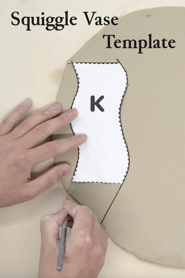 Squiggle Vase With Template Pottery To The People