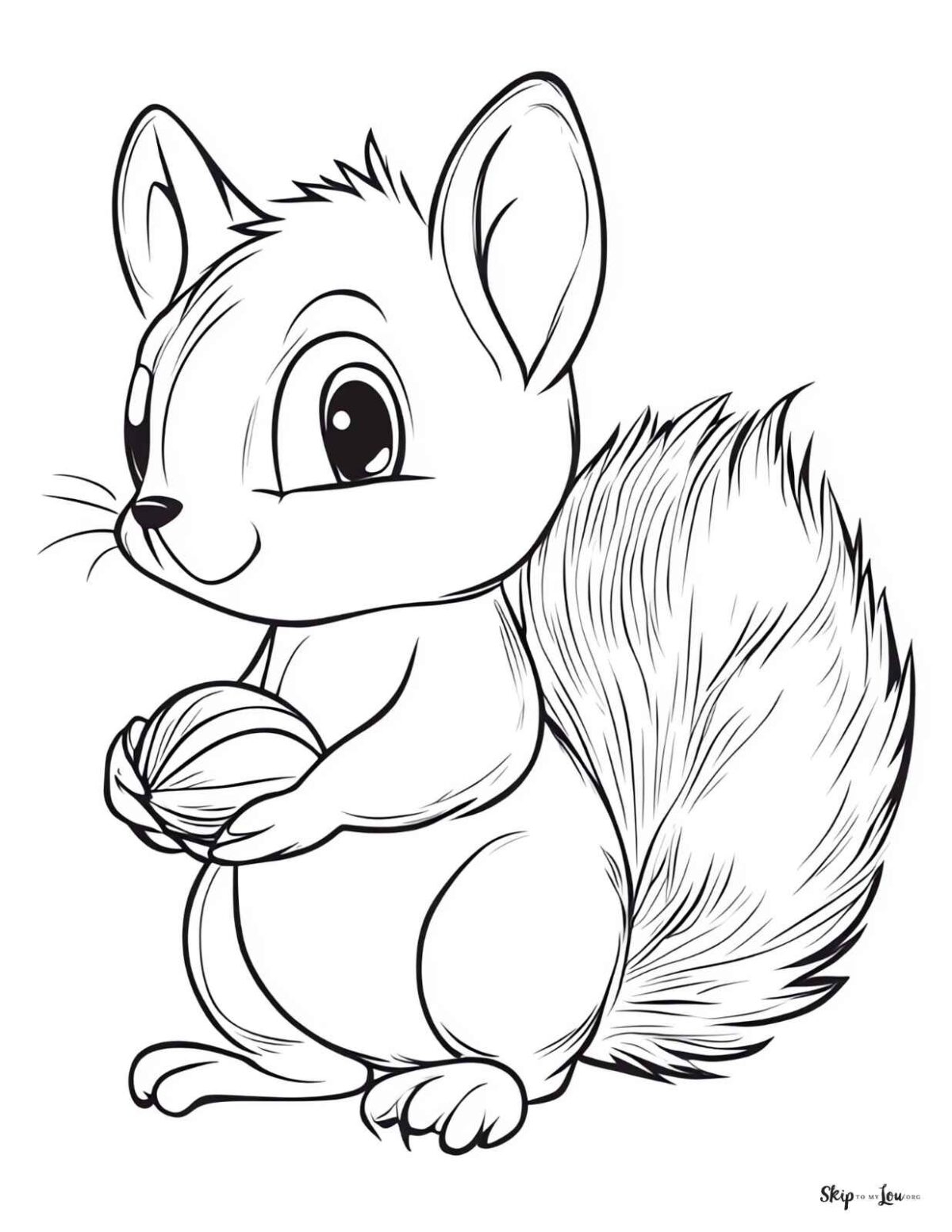 Squirrel Coloring Pages Free Printables Skip To My Lou