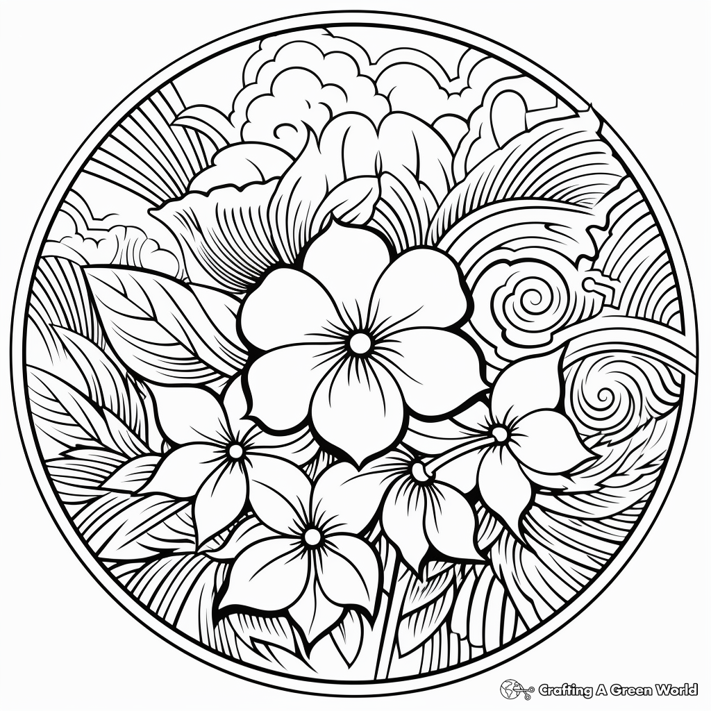 Summer Mandala Coloring Pages Free Printable 