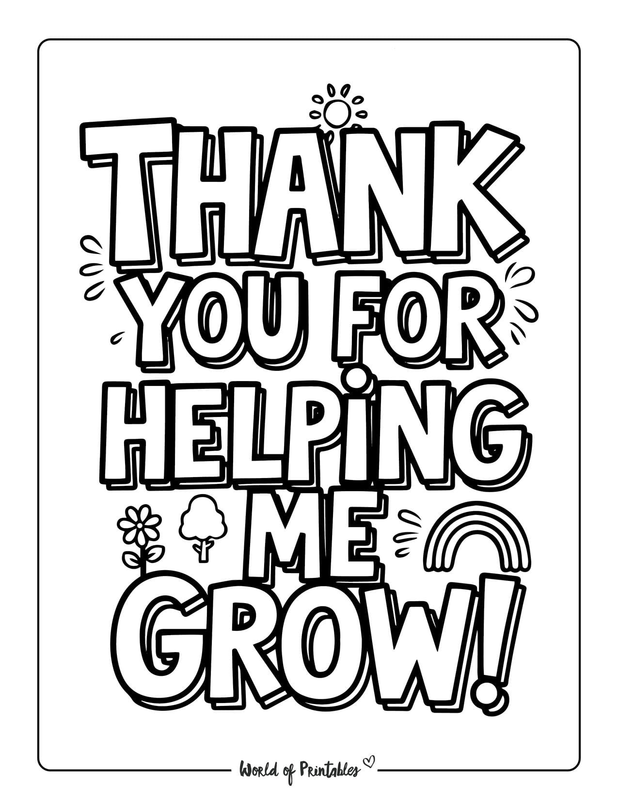 Teacher Appreciation Coloring Pages Fun Printables To Say Thank You World Of Printables
