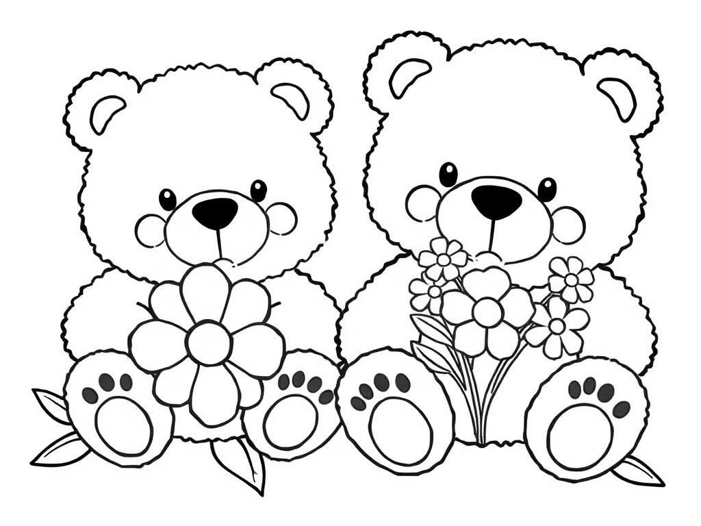 cute bear coloring pages