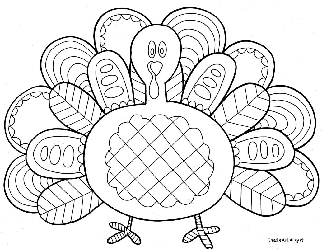 free thanksgiving coloring page