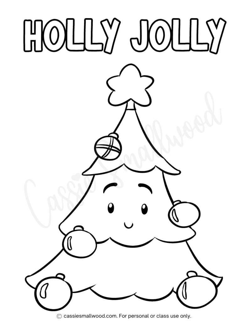 THE BEST Christmas Tree Coloring Pages Cassie Smallwood THE BEST Christmas Tree Coloring Pages Cassie Smallwood