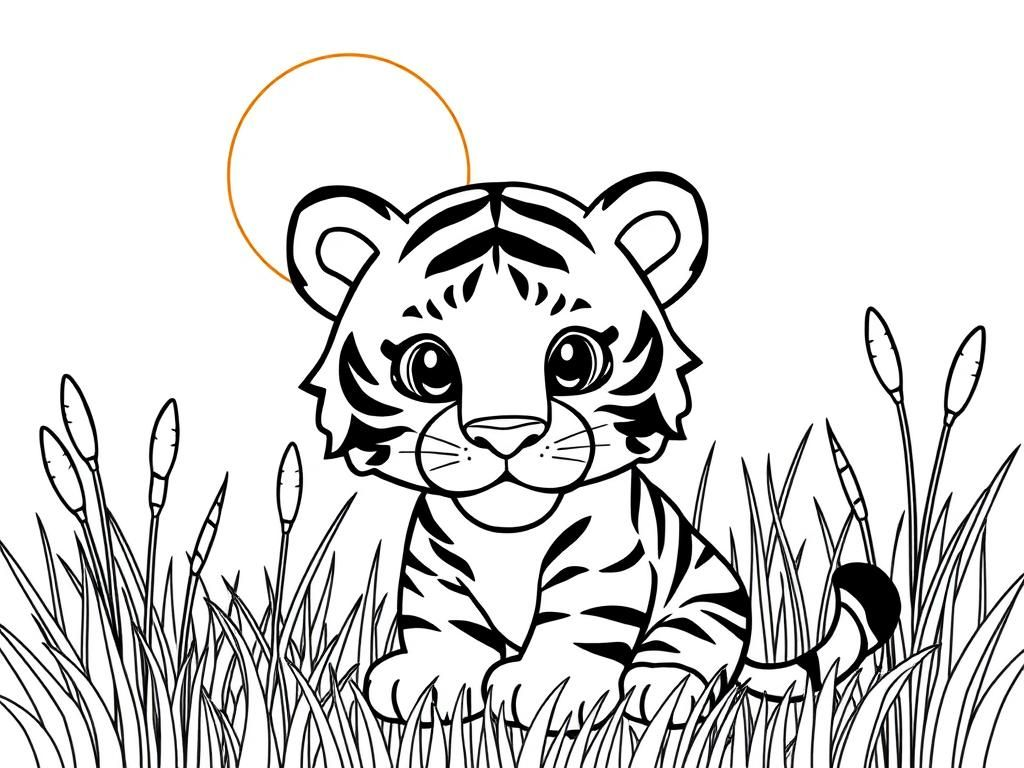 Tiger Coloring Page A Roaring Fun Activity Free Printable Coloring Page