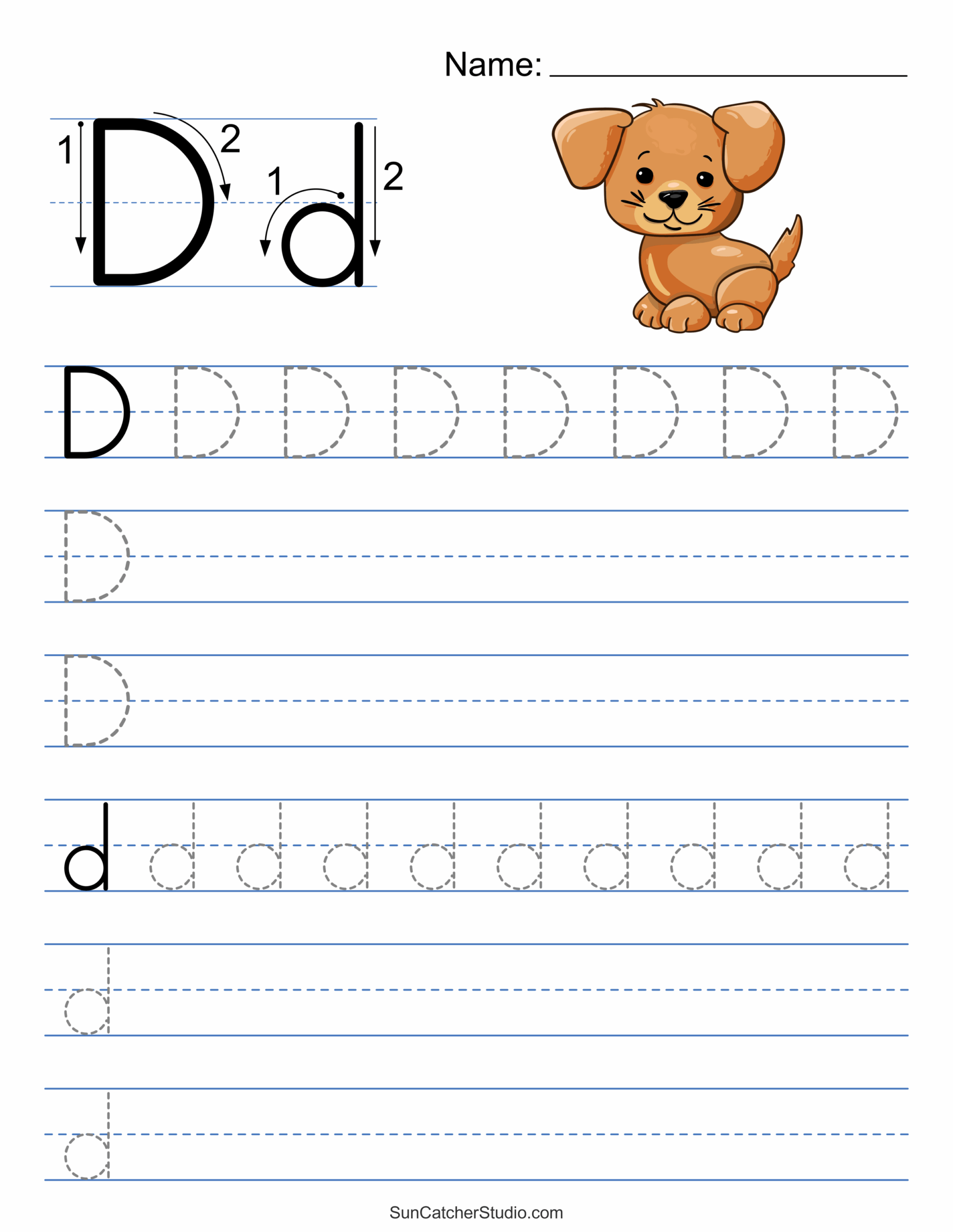 letter tracing worksheets free