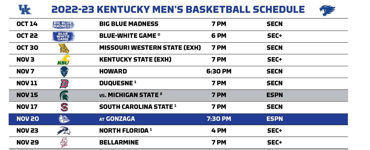 UK Releases 2022 23 Mens Basketball Schedule SPORTS VIEW Worksheets Library UK Releases 2022 23 Mens Basketball Schedule SPORTS VIEW Worksheets Library