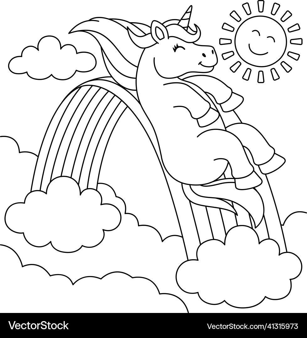 unicorn and rainbow coloring pages unicorn and rainbow coloring pages
