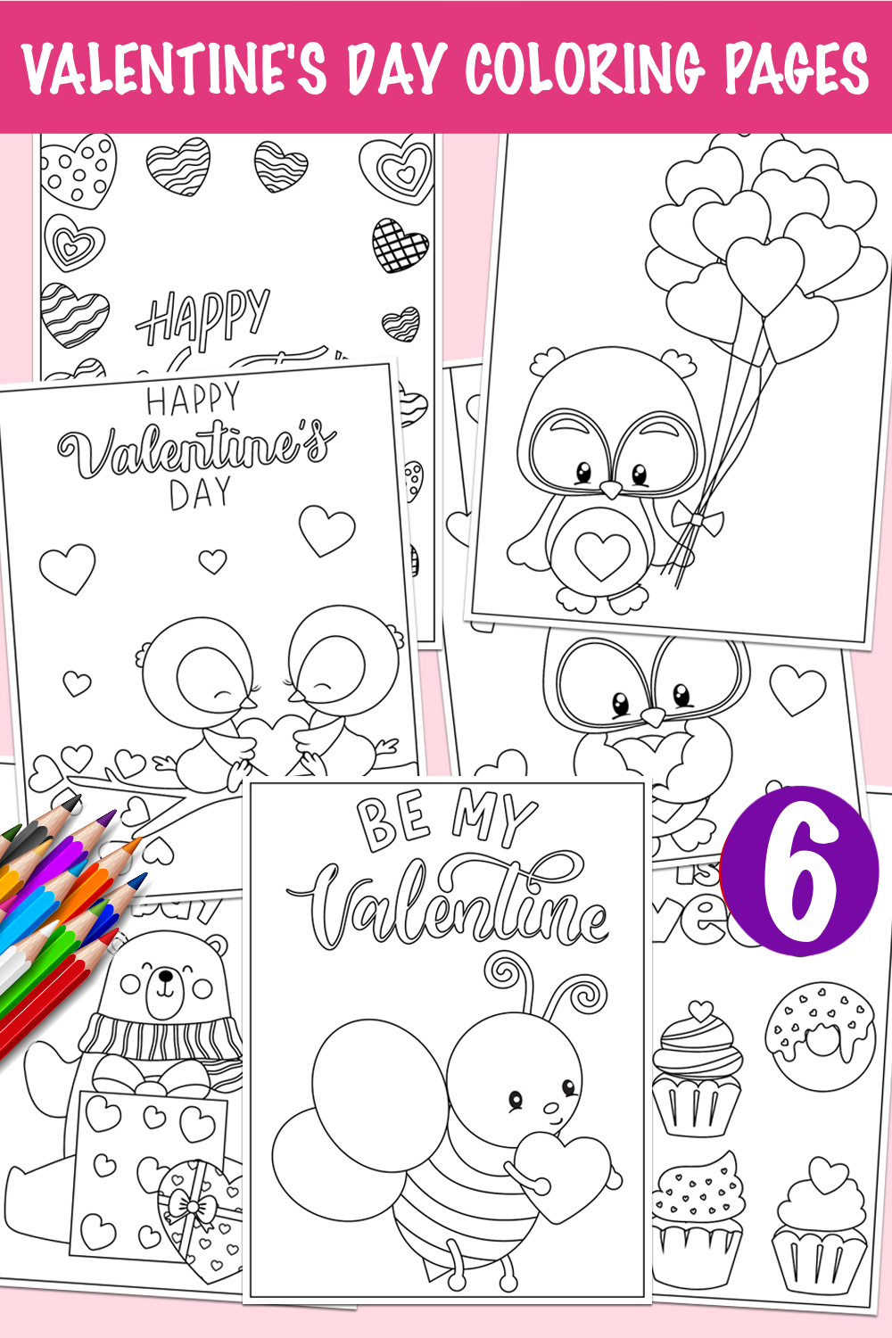 cute valentine coloring pages