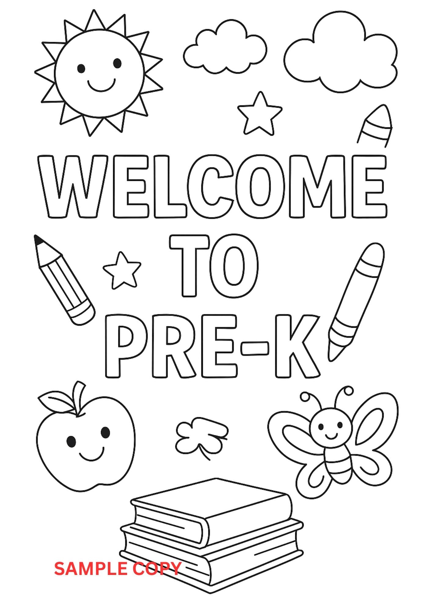 prek coloring pages