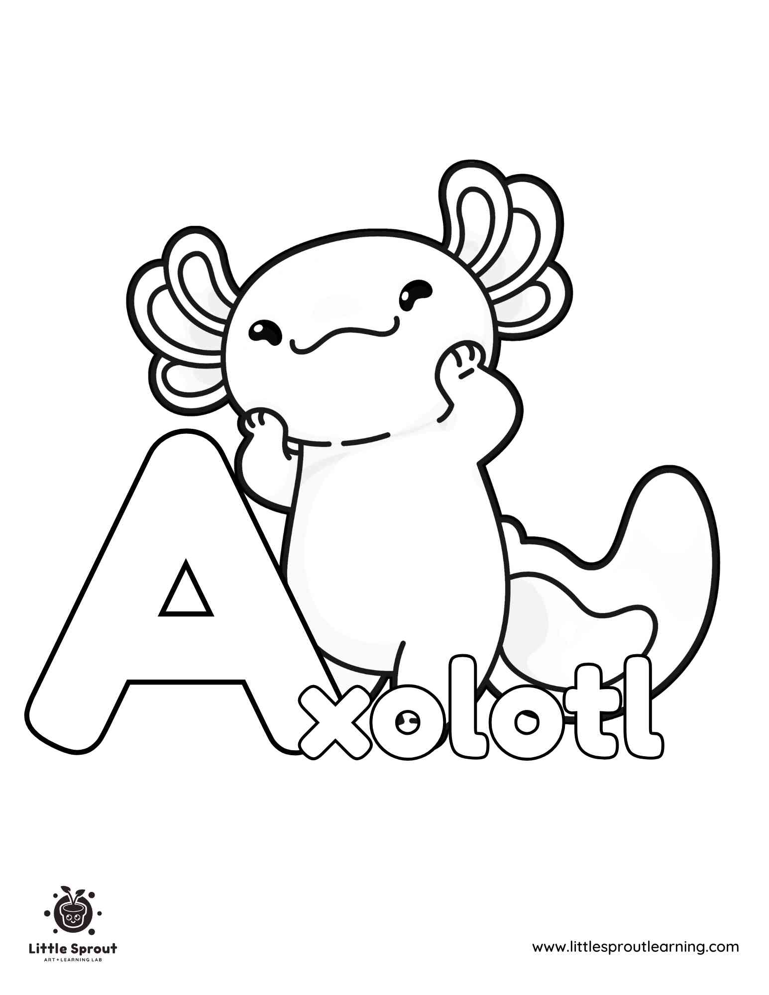 cute axolotl coloring pages cute axolotl coloring pages