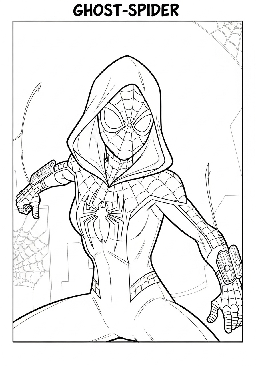 20 Ghost Spider Coloring Pages Free PDF Printables 20 Ghost Spider Coloring Pages Free PDF Printables