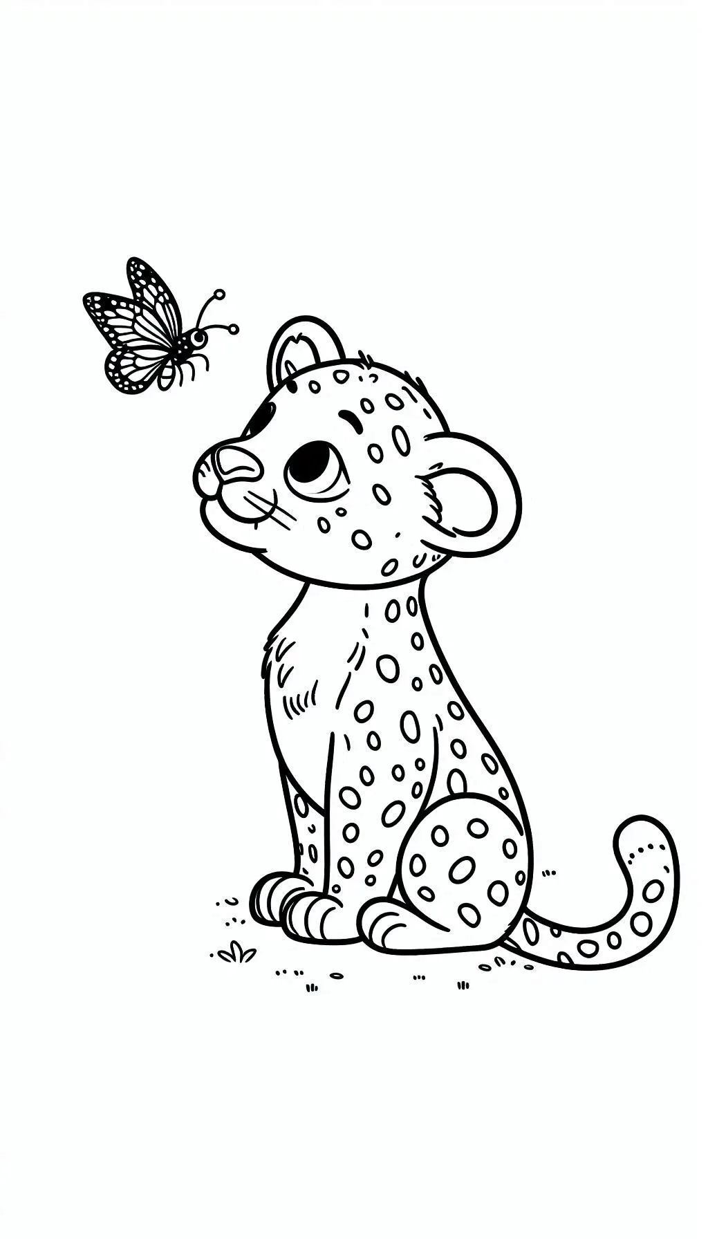 coloring pages of a leopard coloring pages of a leopard