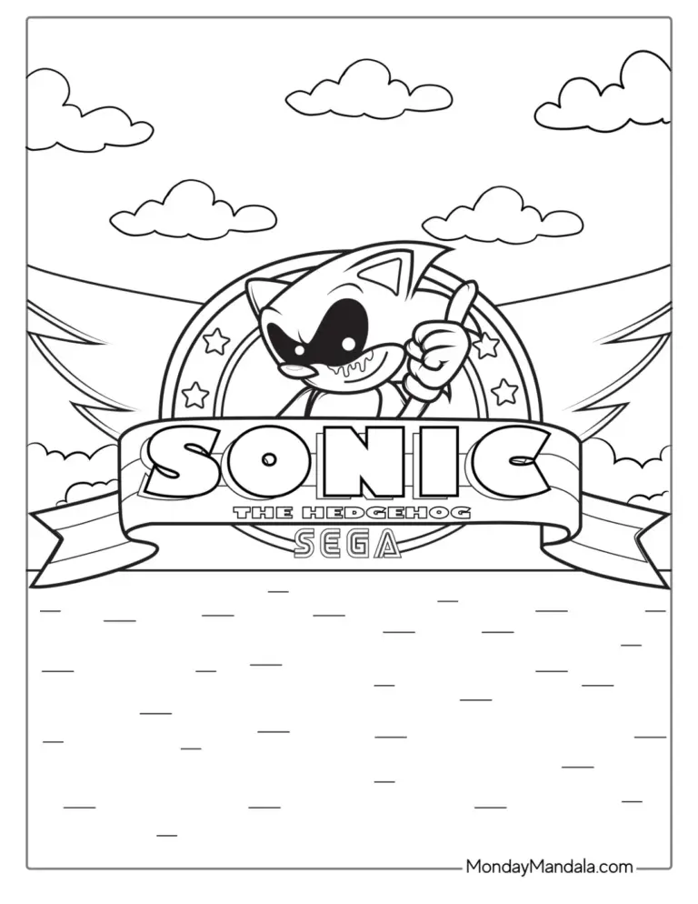20 Sonic Exe Coloring Pages Free PDF Printables 