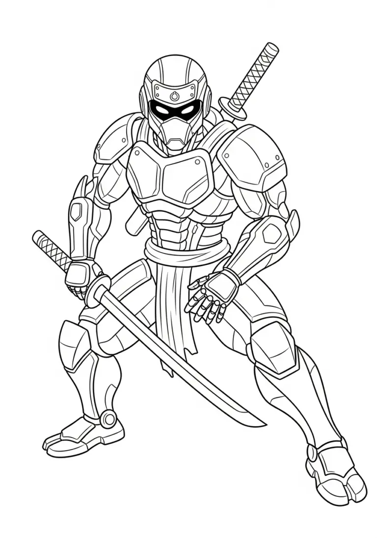 22 Ninja Coloring Pages Free Printable Fun For Kids