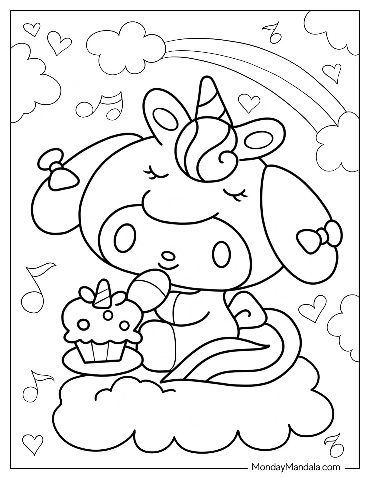 24 My Melody Coloring Pages Free PDF Printables 24 My Melody Coloring Pages Free PDF Printables