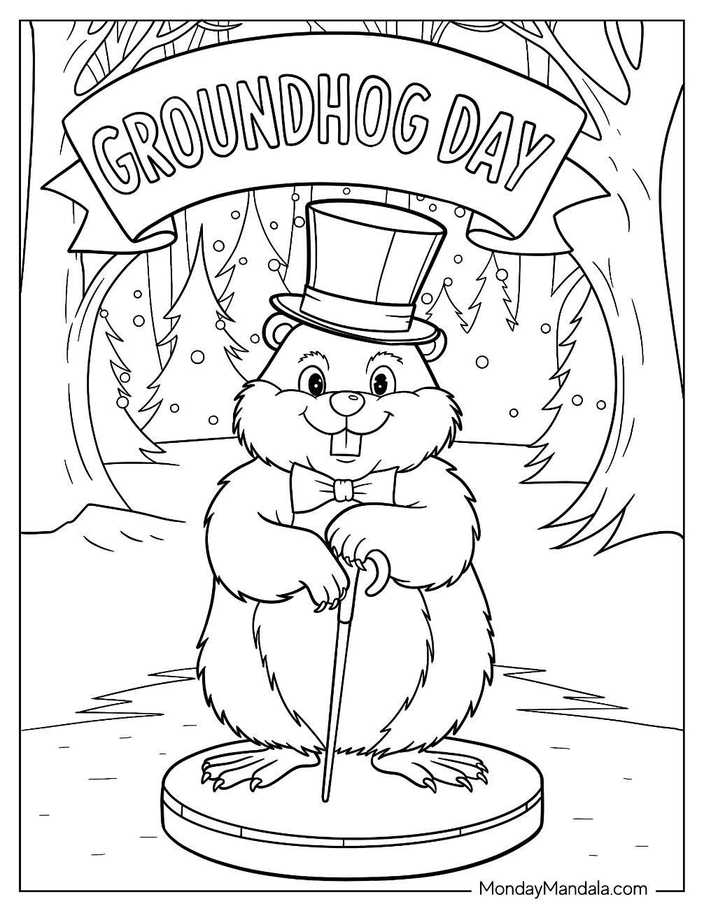 25 Groundhog Day Coloring Pages Free PDF Printables 25 Groundhog Day Coloring Pages Free PDF Printables