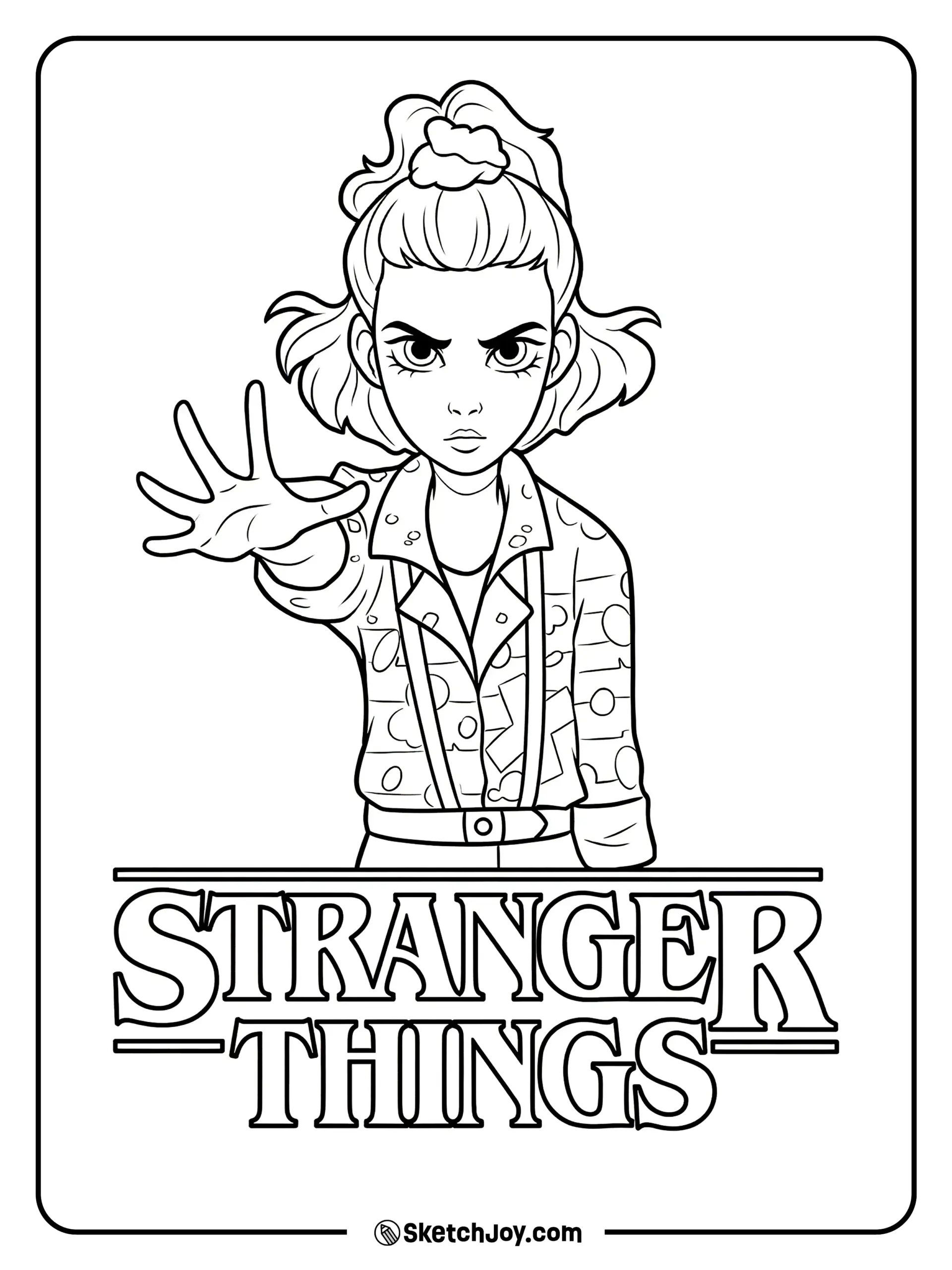 stranger things coloring page stranger things coloring page