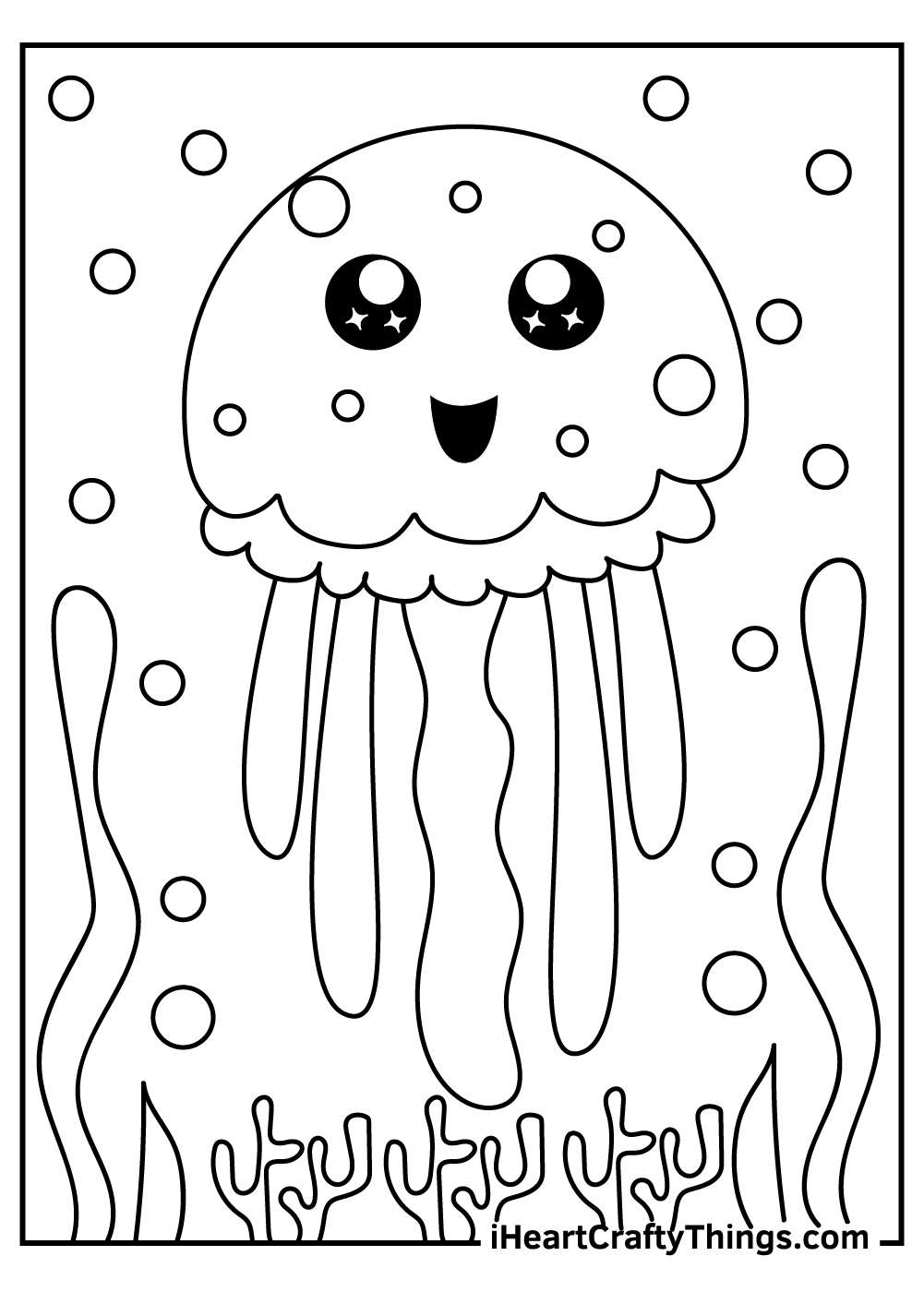 30 Jellyfish Coloring Pages 100 Free Printables 30 Jellyfish Coloring Pages 100 Free Printables