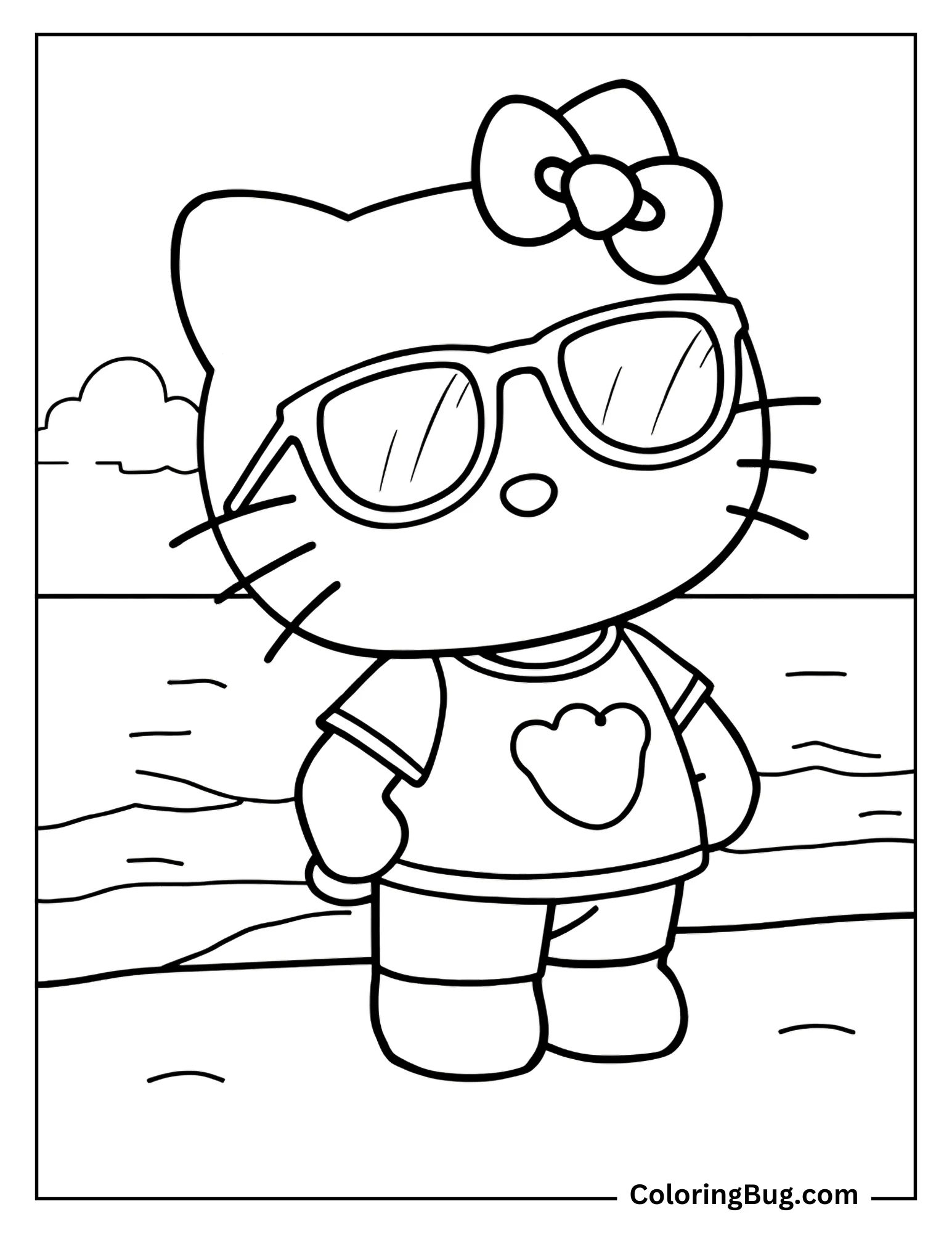 30 Summer Hello Kitty Coloring Pages Free Printable PDFs 30 Summer Hello Kitty Coloring Pages Free Printable PDFs