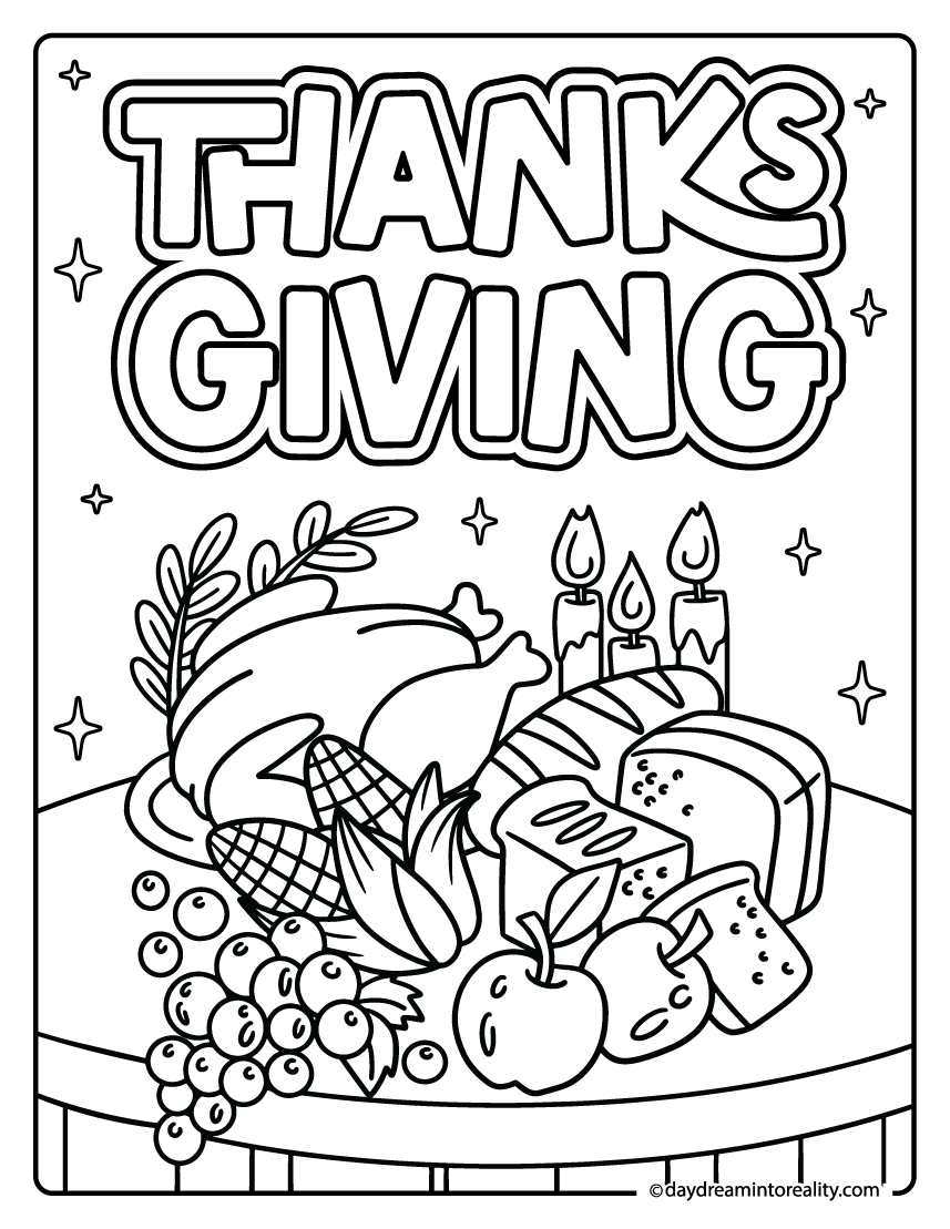 31 Thanksgiving Coloring Pages Free PDF Printables Daydream Into Reality 31 Thanksgiving Coloring Pages Free PDF Printables Daydream Into Reality