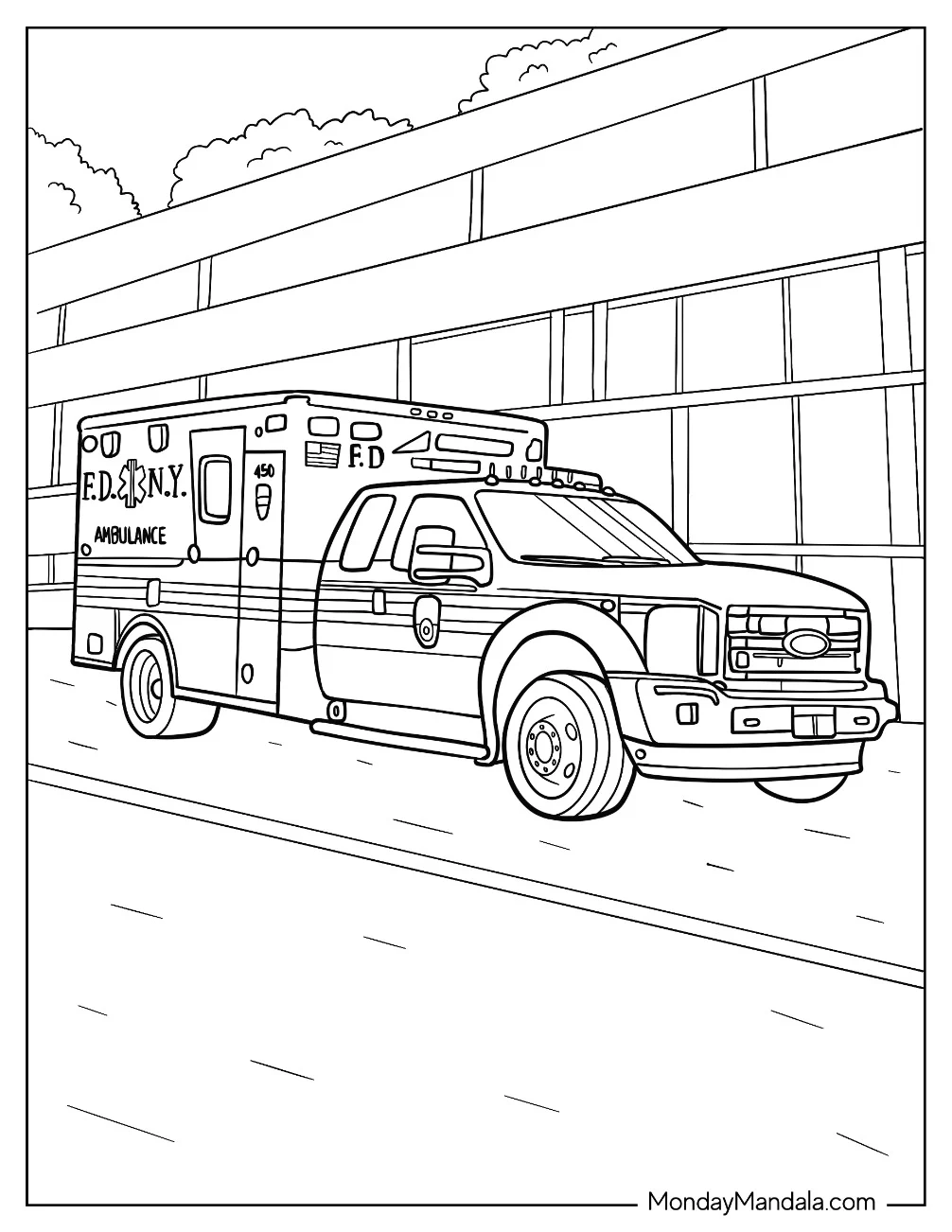 32 Ambulance Coloring Pages Free PDF Printables 32 Ambulance Coloring Pages Free PDF Printables