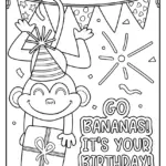 35 Happy Birthday Coloring Pages Free PDF Printables Daydream Into Reality
