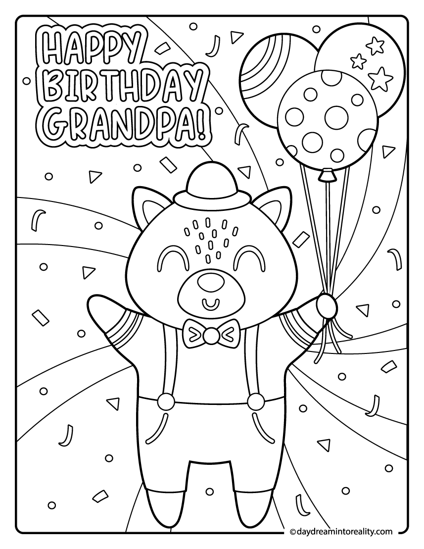 35 Happy Birthday Coloring Pages Free PDF Printables Daydream Into Reality 35 Happy Birthday Coloring Pages Free PDF Printables Daydream Into Reality