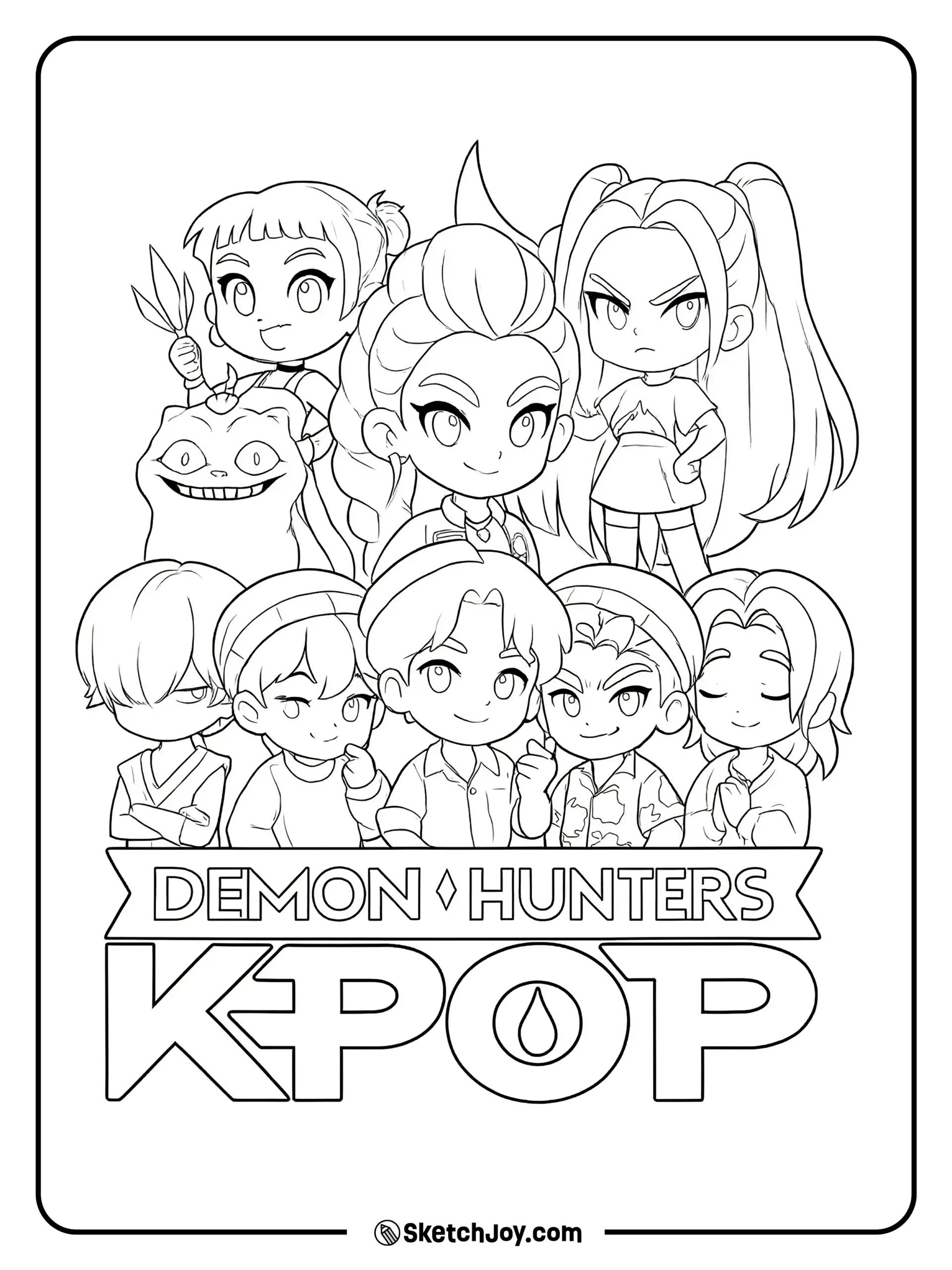 35 KPop Demon Hunters Coloring Pages Free Printable PDFs 35 KPop Demon Hunters Coloring Pages Free Printable PDFs