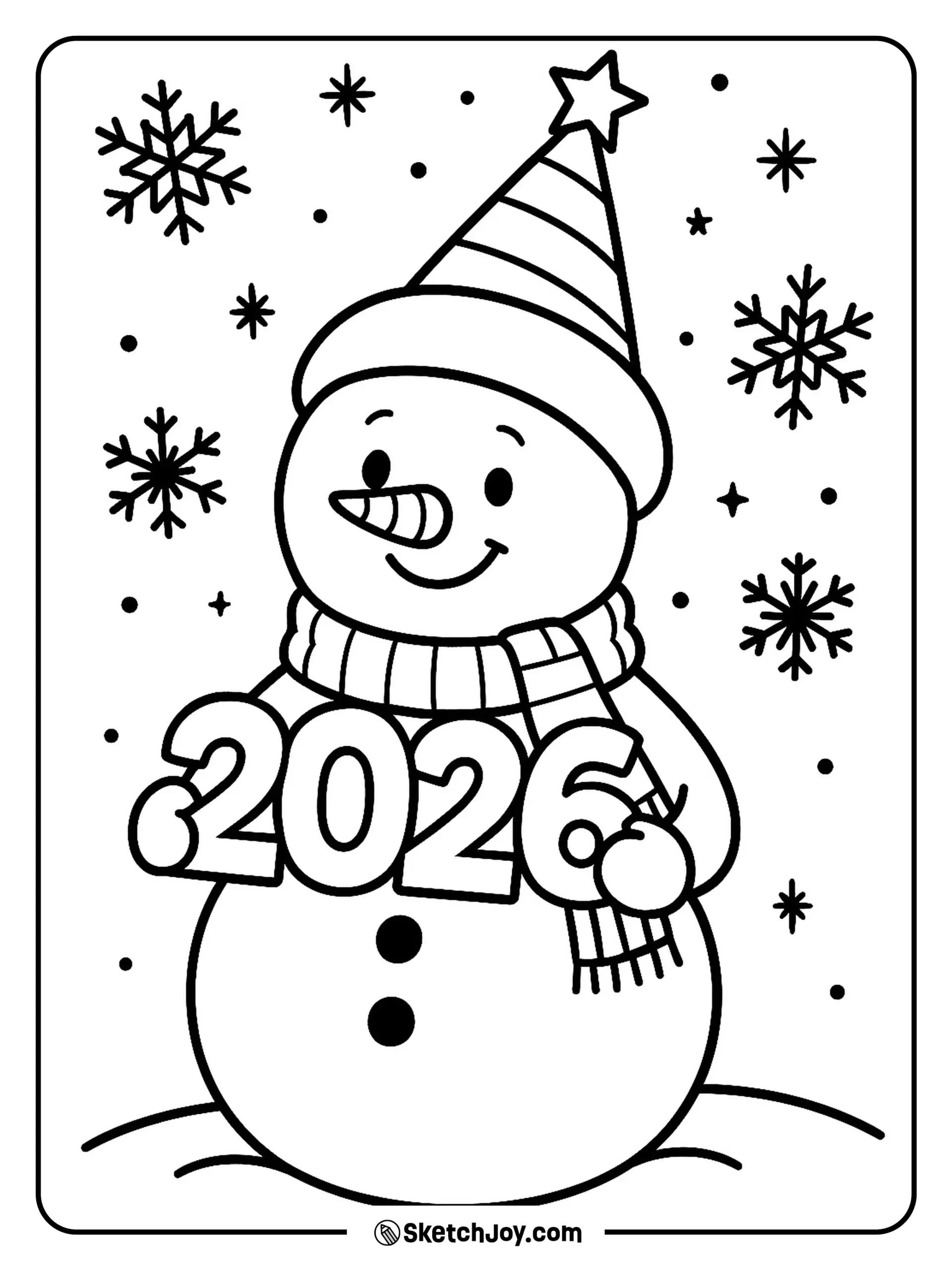 new year coloring page new year coloring page