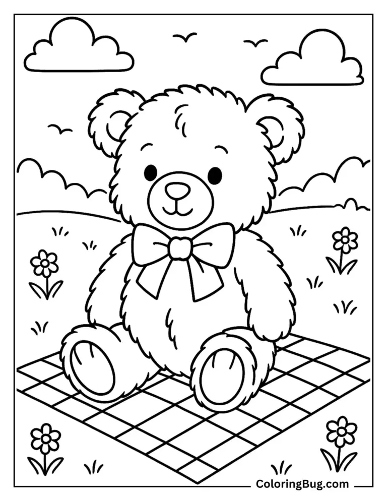 54 Teddy Bear Coloring Pages Free Printable PDFs 