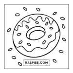96 Food Snacks Coloring Pages Bold Easy Printable PDF For Kids Adults RASPIEE