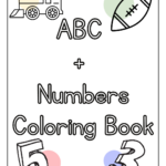 ABC Numbers Coloring Book Digital Coloring Book For Pre K Coloring Books For Kidz