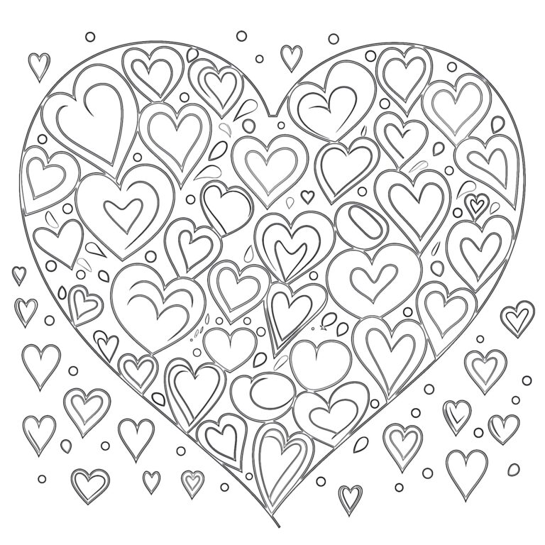 Adult Coloring Pages Hearts Coloring Pages Mimi Panda