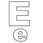 Alphabet Letter E Coloring Page A Free English Coloring Printable